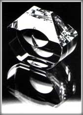 Michael Bokrosh early optical glass sculpture