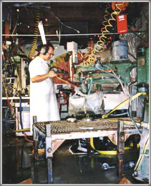 Michael Bokrosh glass cutting and polishing machinery