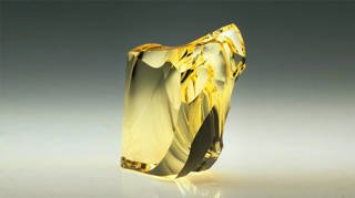 Ursa Aurorum colored glass sculpture by Michael Bokrosh