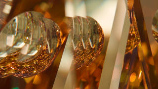 Mergingold glass art sculpture by Michael Bokrosh Image 2