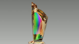 Syskwan Rainbow glass art sculpture by Michael Bokrosh