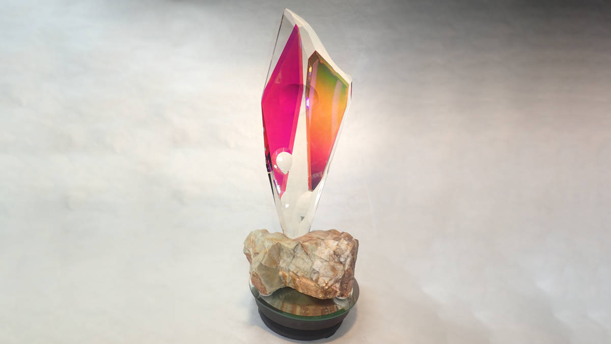 Phantom Portal optical glass sculpture by Michael Bokrosh Image 2