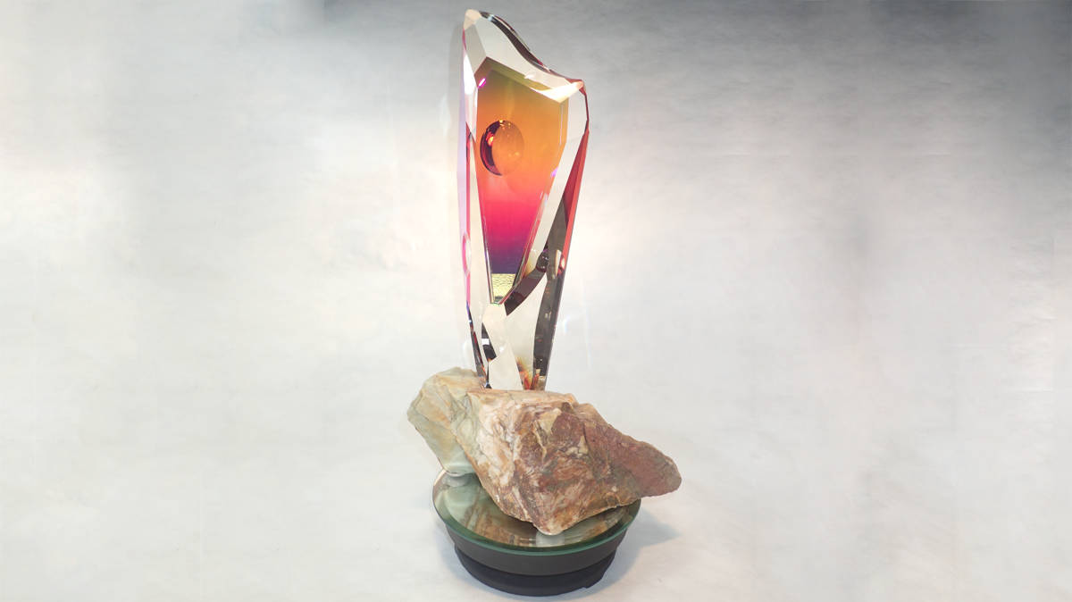 Phantom Portal optical glass sculpture by Michael Bokrosh Image 3